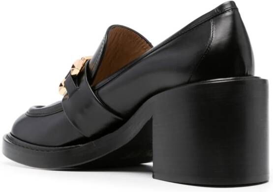 Roberto Festa Cuir 75mm block-heel loafers Black