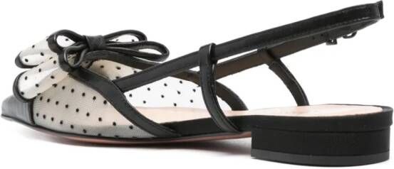 Roberto Festa Daisys slingback ballerina shoes Black