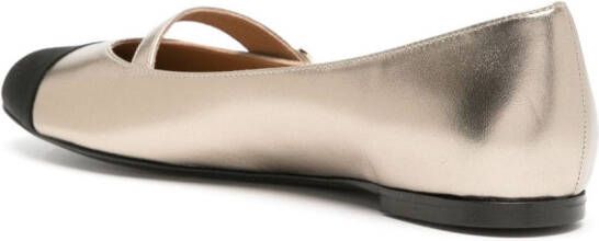 Roberto Festa Divy leather ballerina shoes Gold