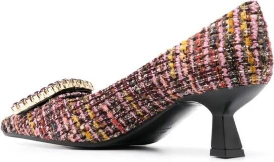 Roberto Festa Evilly 55mm bouclé pointed-toe pumps Pink