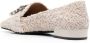 Roberto Festa Felisa crystal-embellished tweed loafers White - Thumbnail 3