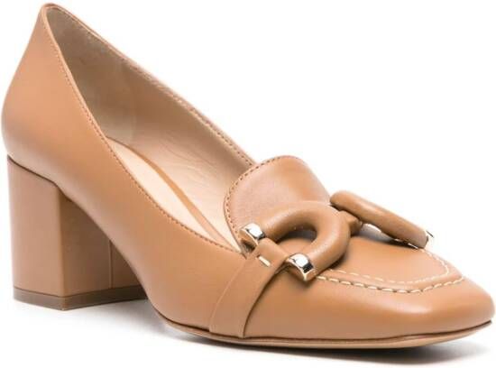 Roberto Festa Haraby 50mm leather pumps Brown