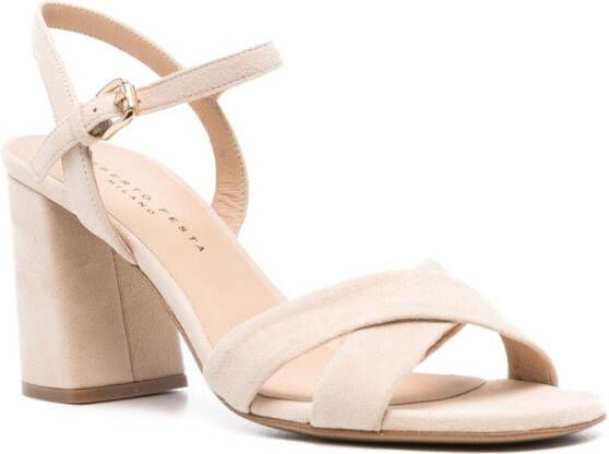 Roberto Festa Isla 80mm suede sandals Neutrals