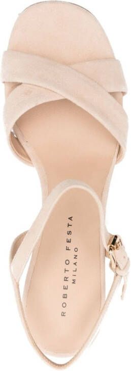 Roberto Festa Isla 80mm suede sandals Neutrals