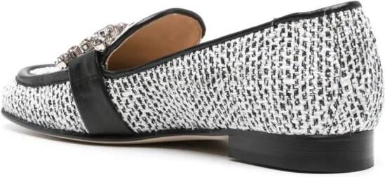 Roberto Festa Joys tweed loafers Black