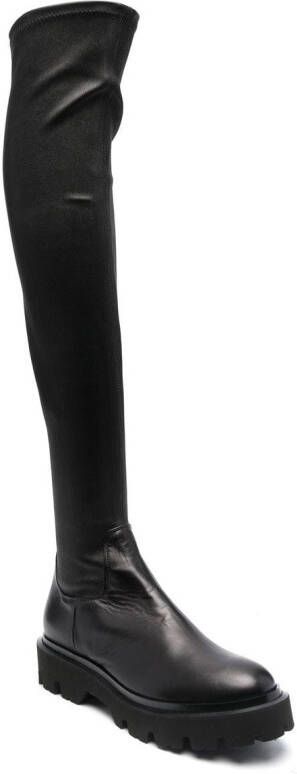 Roberto Festa knee-high leather boots Black