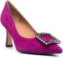 Roberto Festa Lilly 80mm pointed-toe suede pumps Purple - Thumbnail 2