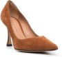 Roberto Festa Lory 80mm pointed-toe suede pumps Brown - Thumbnail 2