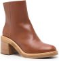 Roberto Festa Mady 75mm leather boots Brown - Thumbnail 2