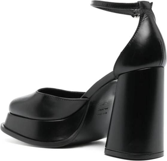 Roberto Festa Nicla 105mm square-toe leather pumps Black
