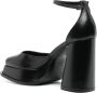 Roberto Festa Nicla 105mm square-toe leather pumps Black - Thumbnail 3