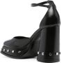 Roberto Festa Nicla 105mm square-toe leather pumps Black - Thumbnail 3