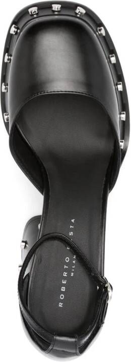 Roberto Festa Nicla 105mm square-toe leather pumps Black