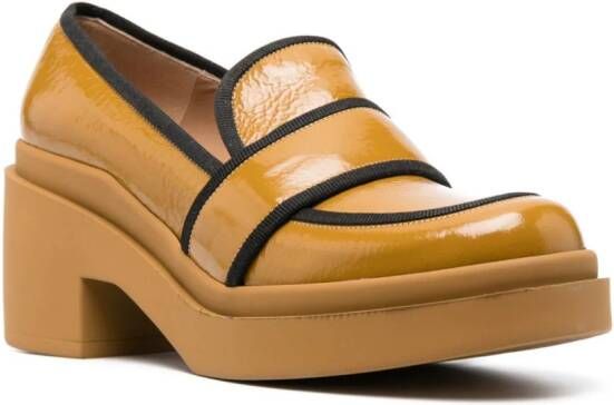 Roberto Festa Percy 70mm block-heel loafers Yellow