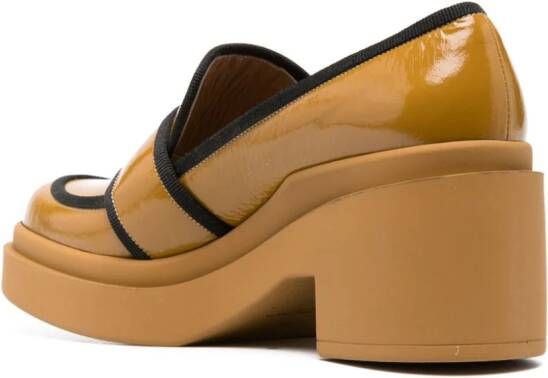Roberto Festa Percy 70mm block-heel loafers Yellow