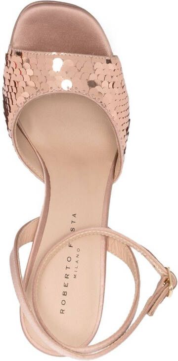 Roberto Festa sequin-embellished 120mm sandals Pink