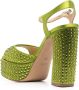 Roberto Festa spike-detail 125mm heeled sandals Green - Thumbnail 3
