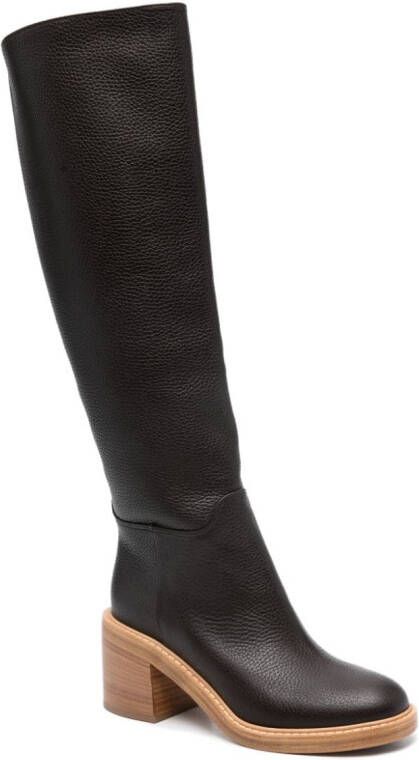 Roberto Festa Tannery 50mm knee-high leather boots Brown