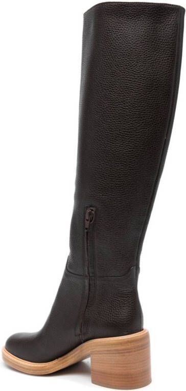 Roberto Festa Tannery 50mm knee-high leather boots Brown