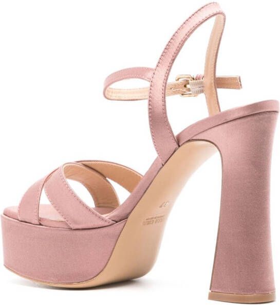 Roberto Festa Trinkraso 120mm satin sandals Pink