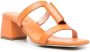 Rodo open-toe leather mules Orange - Thumbnail 2