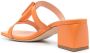 Rodo open-toe leather mules Orange - Thumbnail 3
