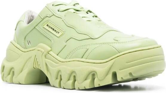 Rombaut lace-up leather sneakers Green