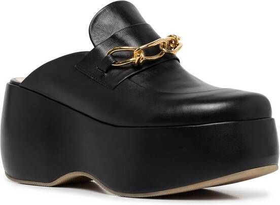 Rosetta Getty platform clog loafers Black