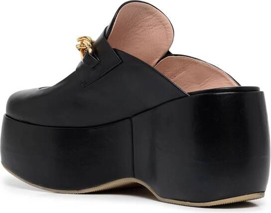 Rosetta Getty platform clog loafers Black