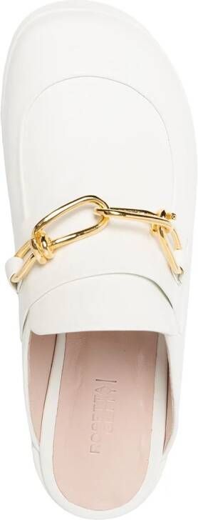 Rosetta Getty platform clog loafers White