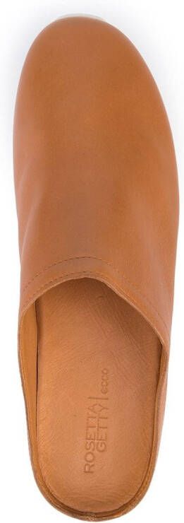 Rosetta Getty slip-on leather sneakers Brown