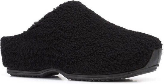 Rosetta Getty slip-on shearling sneakers Black