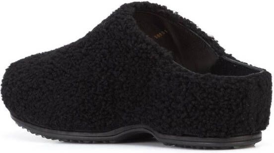 Rosetta Getty slip-on shearling sneakers Black