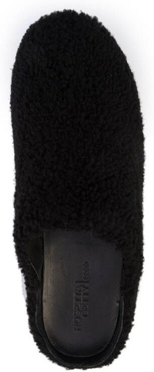 Rosetta Getty slip-on shearling sneakers Black