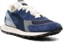 RUN OF logo-print panelled suede sneakers Blue - Thumbnail 2