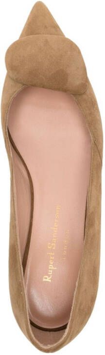 Rupert Sanderson New Aga 5mm ballerina shoes Brown