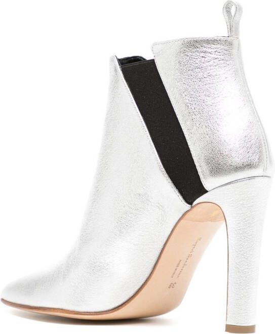 Rupert Sanderson Onyx 95mm ankle boots Silver