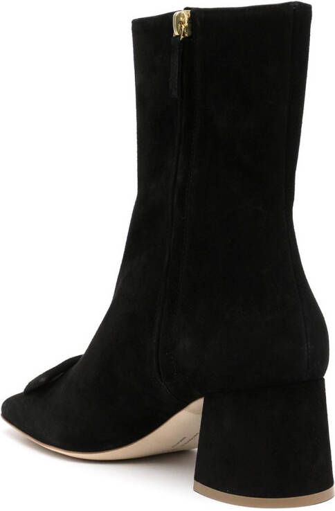 Rupert Sanderson square-toe leather ankle boots Black