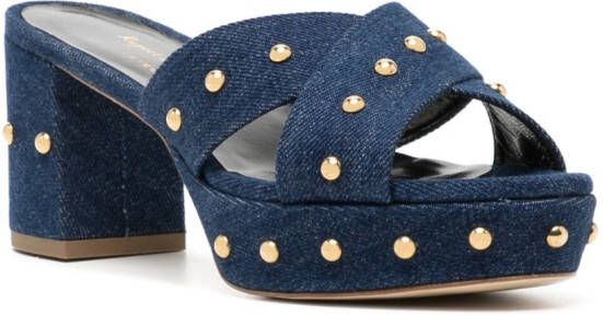 Rupert Sanderson stud-embellished sandals Blue