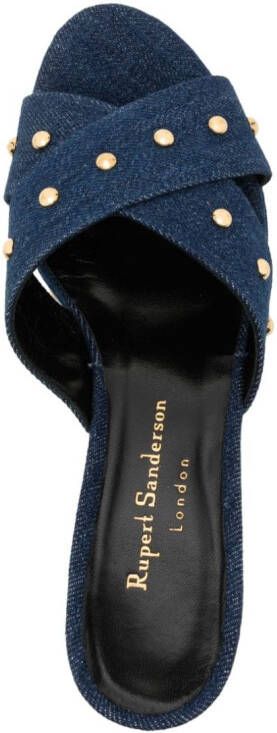 Rupert Sanderson stud-embellished sandals Blue