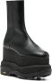 Sacai platform leather ankle boots Black - Thumbnail 2