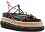 Sacai strappy platform sandals Blue - Thumbnail 2