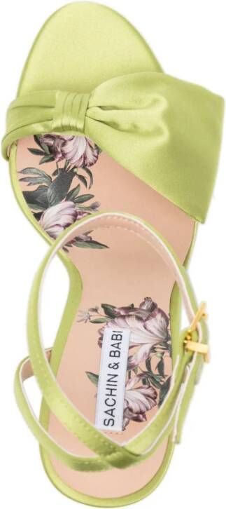 Sachin & Babi Chelsea 90mm bow-detail sandals Green
