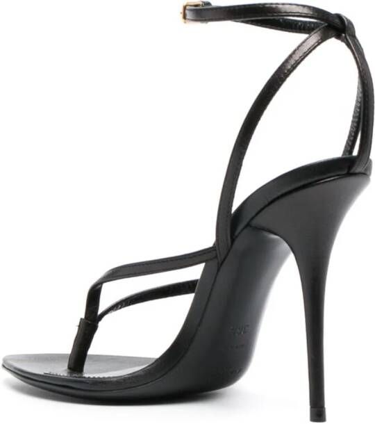 Saint Laurent 105mm Gippy leather sandals Black