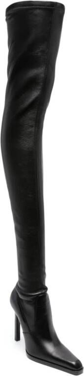 Saint Laurent 120mm over-the-knee boots Black
