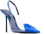 Saint Laurent 140mm pointed-toe leather pumps Blue - Thumbnail 2