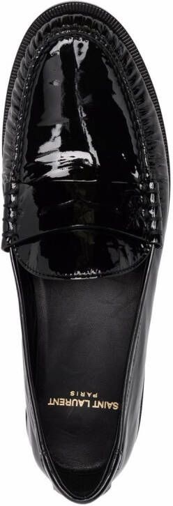 Saint Laurent 15 leather loafers Black