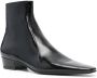 Saint Laurent 35mm patent-leather ankle boots Black - Thumbnail 2