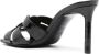 Saint Laurent 90mm patent-finish leather sandals Black - Thumbnail 3