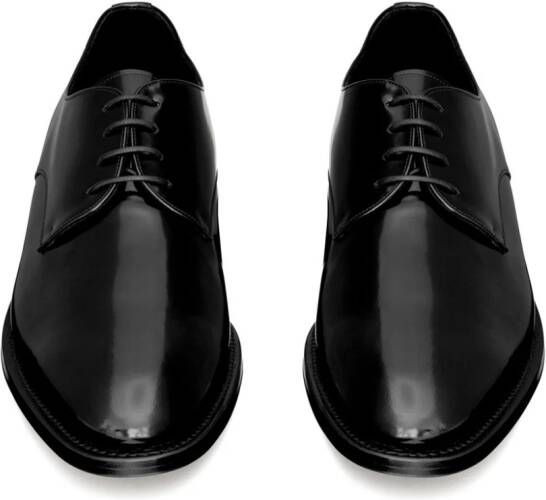 Saint Laurent Adrien patent-leather oxford shoes Black